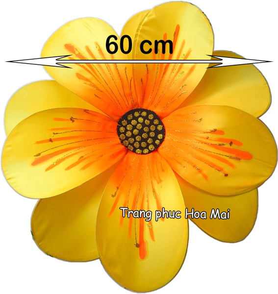 Hoa múa - Vàng 60cm
