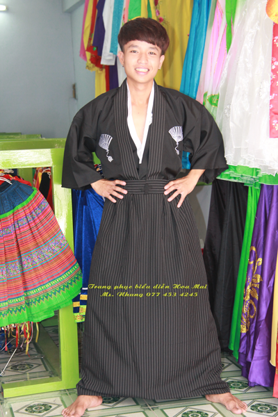 Trang phục Kimono nam - Đen