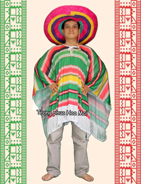 Trang phục Mexico nam - Xanh lá