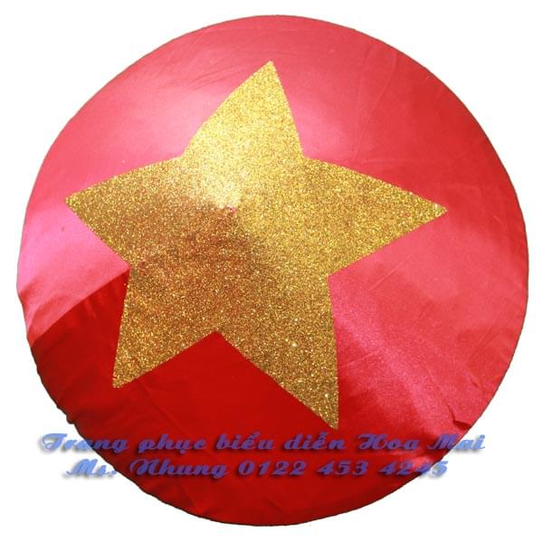 Cho thuê nón lá vẽ cờ đỏ sao vàng - Trang phục biểu diễn Hoa Mai