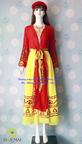 Thuê áo tứ thân giá rẻ tại TPHCM  Váy yếm múa dân gian  trang phục phụ nữ  nông dân xưa Trang phục biểu diễn Ba Miền  0977224815  Facebook