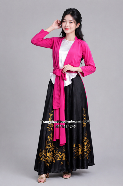 Tứ thân truyền thống - Hồng trơn