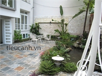 Tiểu cảnh kết hợp phù điêu trang trí biệt thự 168 Xuân Diệu Tiểu cảnh kết hợp phù điêu trang trí biệt thự 168 Xuân Diệu