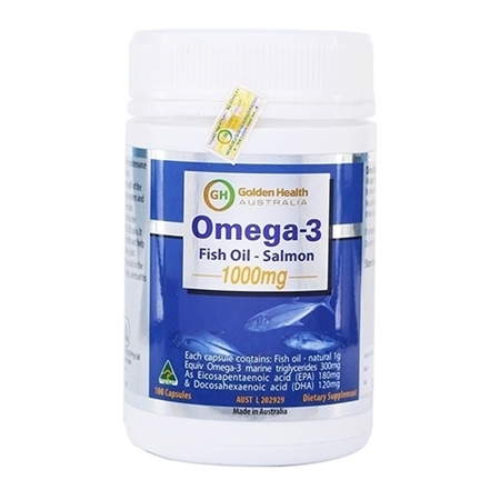 Dầu cá hồi Golden Health Omega 3 Fish Oil Salmon 1000mg 100 viên