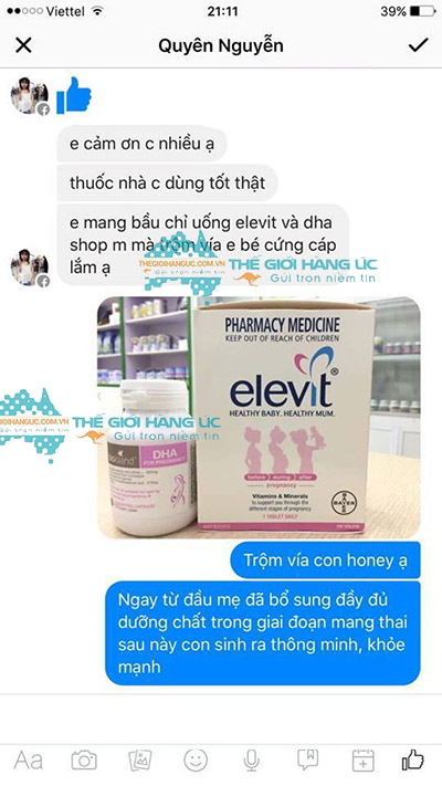 Vitamin tổng hợp cho bà bầu Elevit Úc