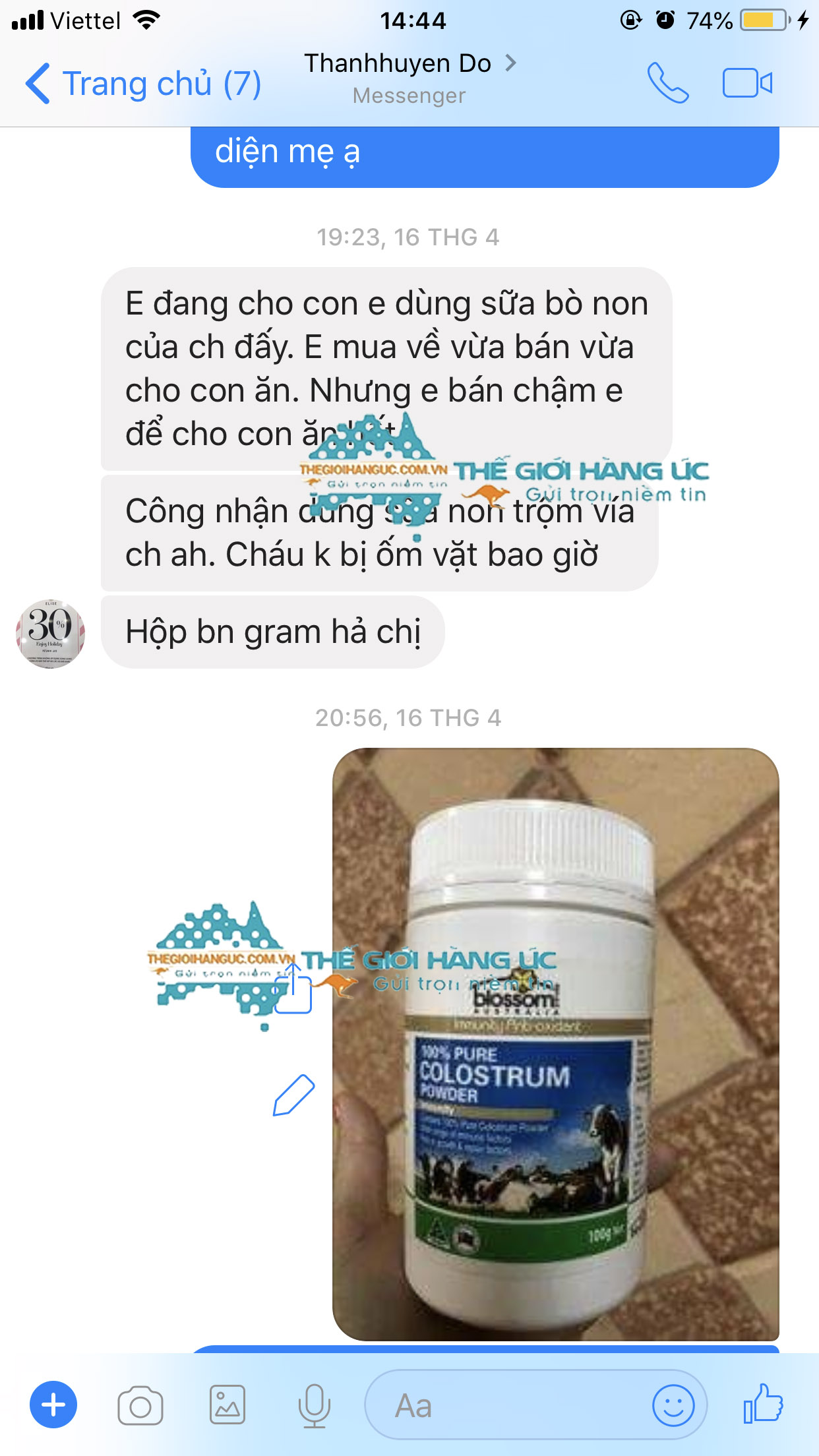 sữa bò non úc blossom 200gr có tốt không