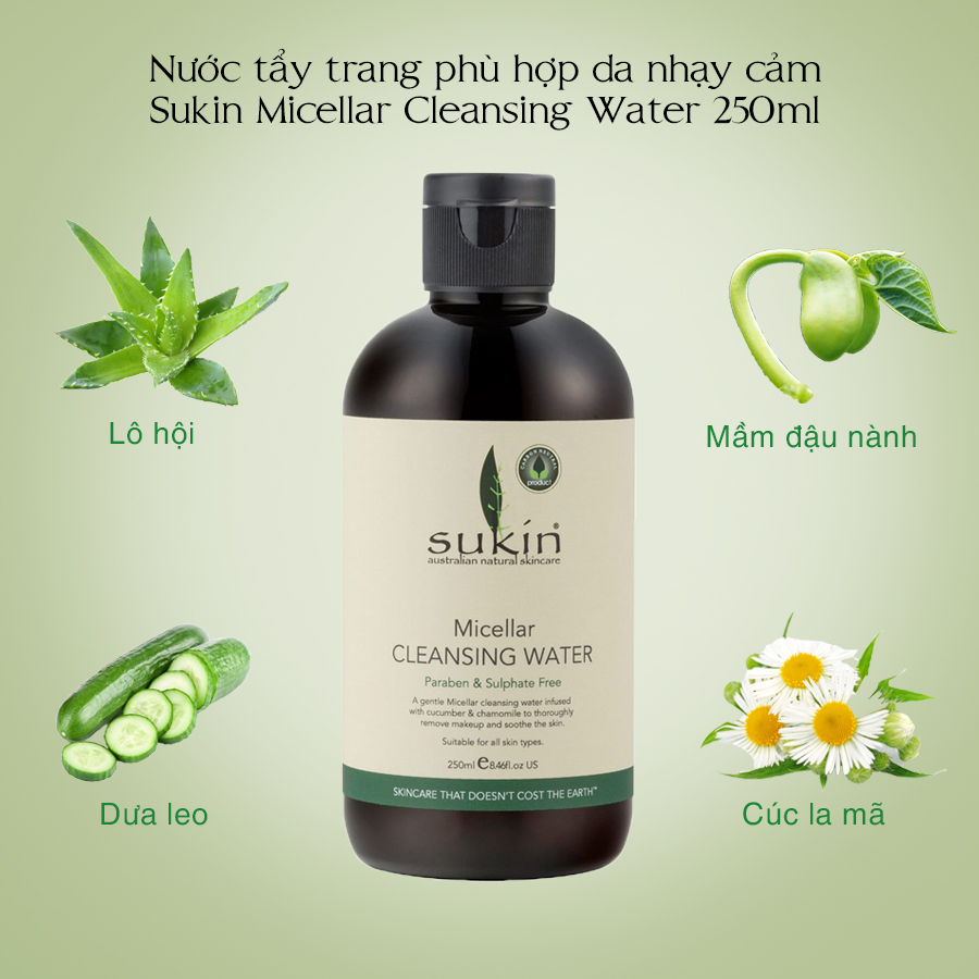Nước tẩy trang Sukin