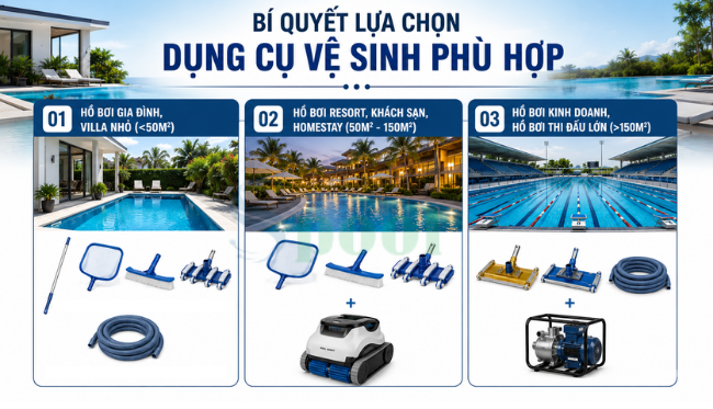 Hướng dẫn vệ sinh hồ bơi đúng cách: Lời khuyên từ chuyên gia