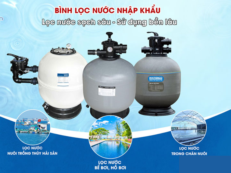 Vì sao cần thiết phải lắp bình lọc cát cho hồ bơi? Mua bình lọc ở đâu chính hãng