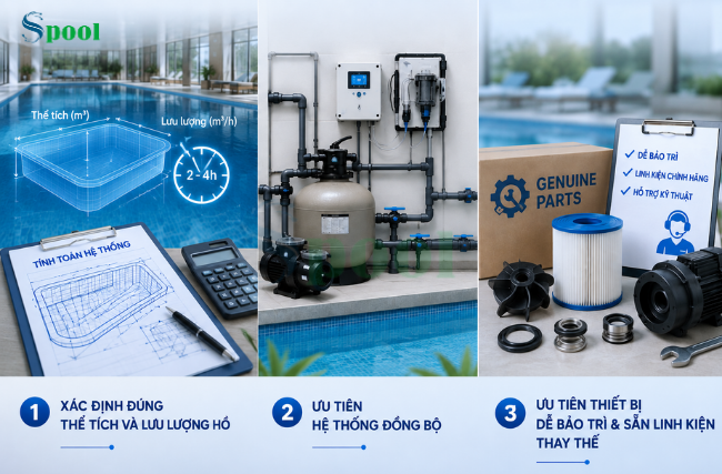 Kinh nghiệm lựa chọn thiết bị xử lý nước hồ bơi với tần suất sử dụng cao