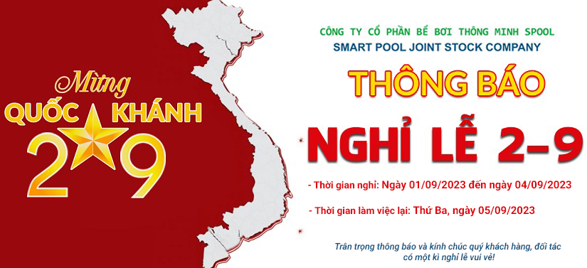 Spool thông báo nghỉ lễ quốc khánh 2-9-2023