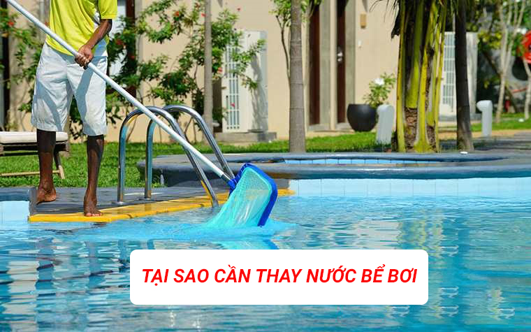 tại sao cần thay nước bể bơi