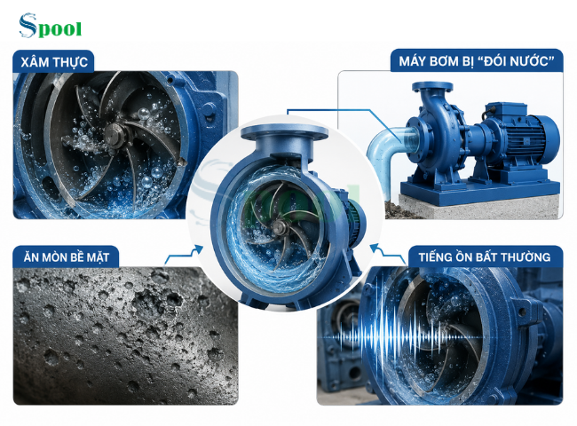 Hiện tượng máy bơm bị xâm thực, đói nước