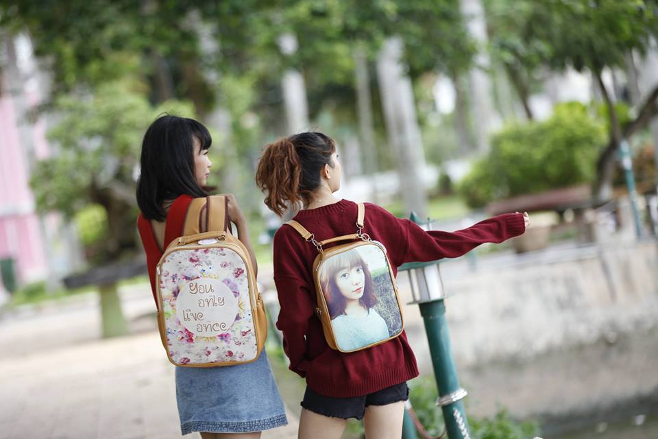 balo in hình da, balo in hình theo yêu cầu