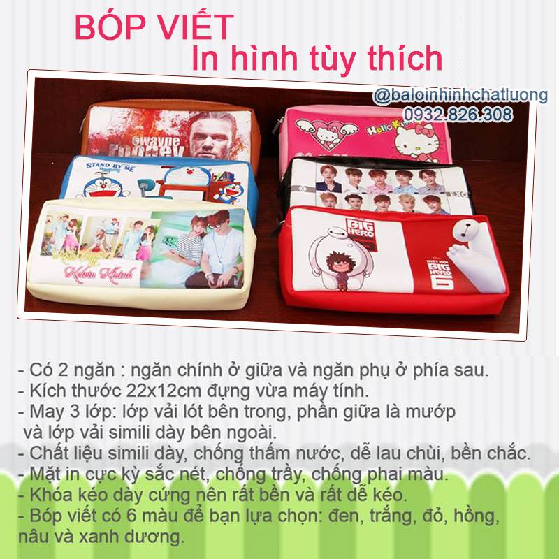 blue sky shop - bóp viết in hình theo yêu cầu