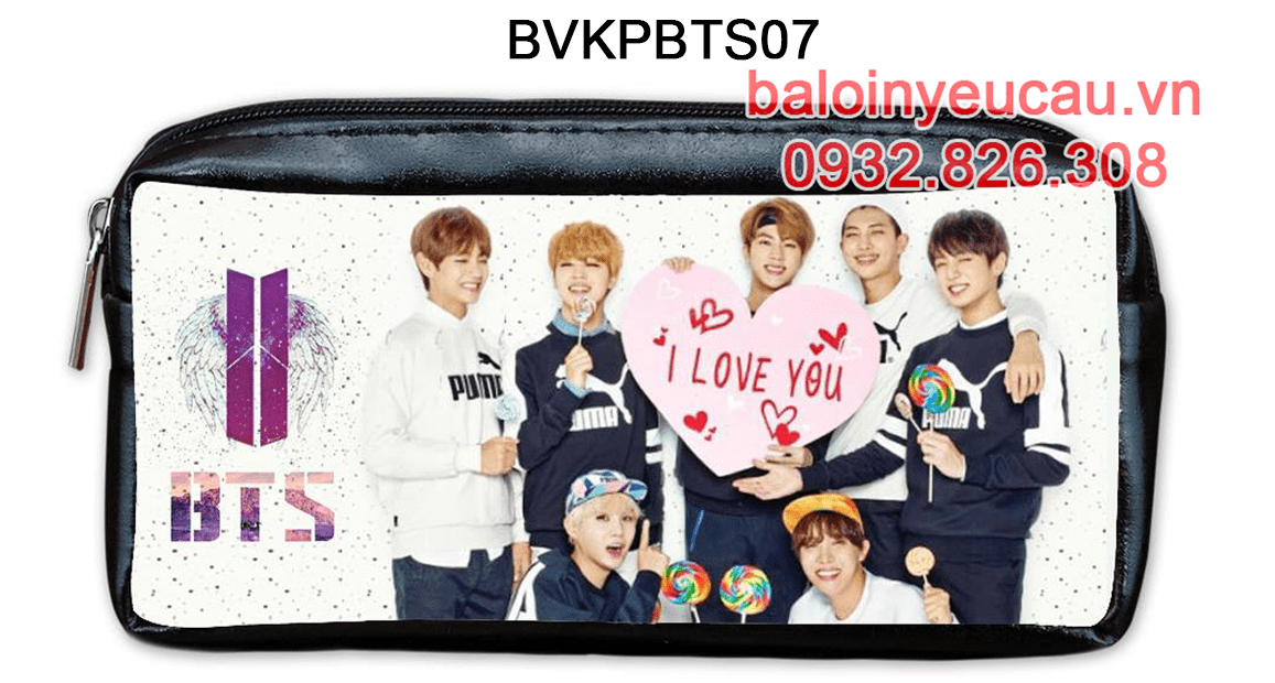 Hộp bút BTS in hình kpop