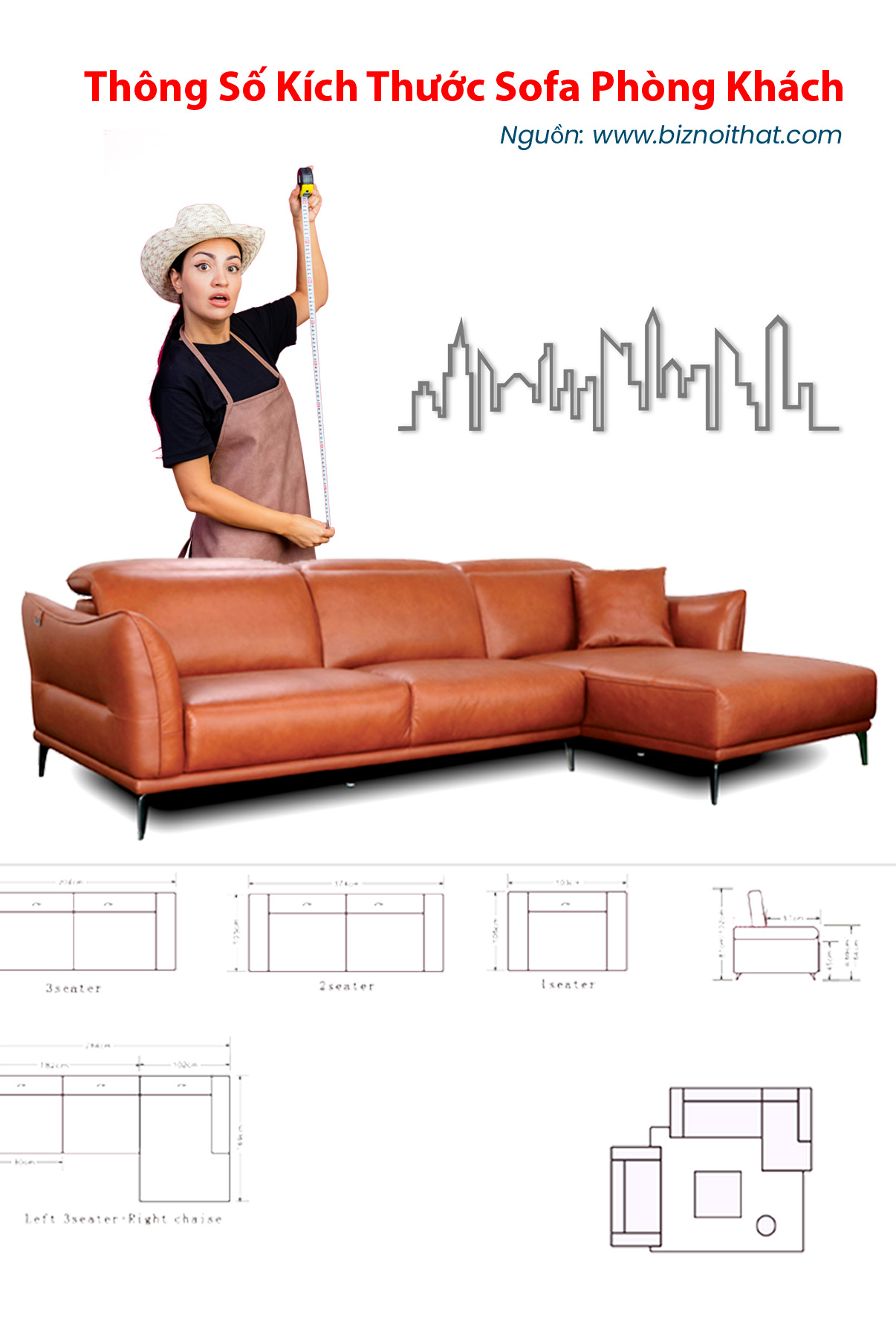 Bảng Thông Số Kích Thước Sofa Phòng Khách Chuẩn Nhất năm 2024