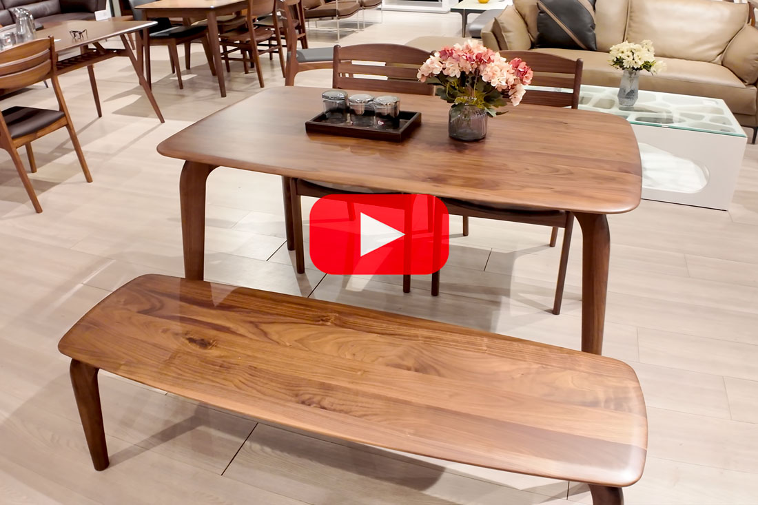 Bàn Ăn 100% Gỗ Óc Chó tự nhiên Winter