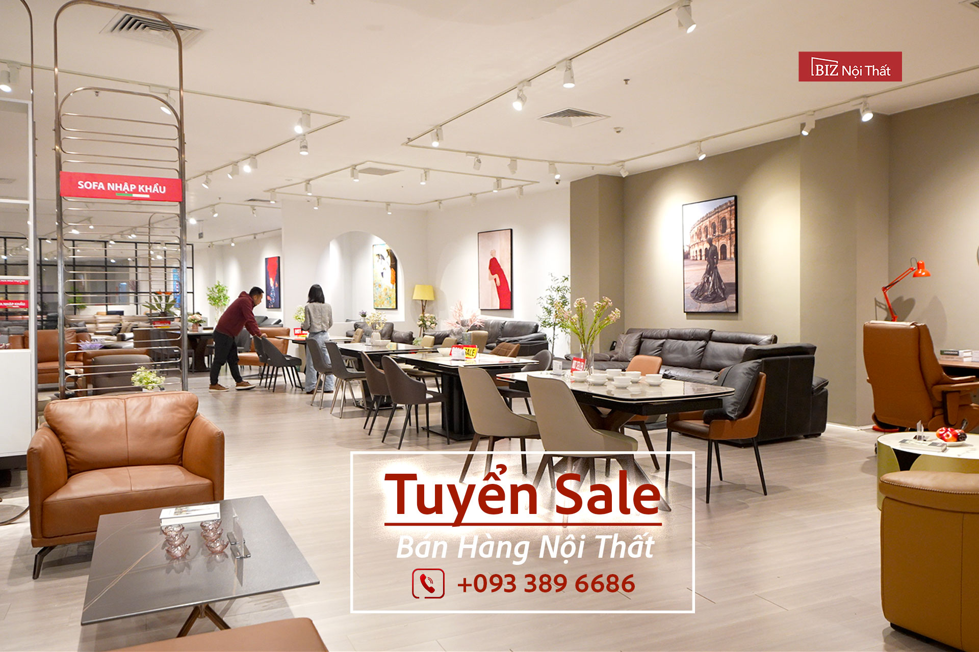 Biz Nội Thất tuyển dụng Nhân Viên Bán Hàng Tại Nội Thất Showroom.
