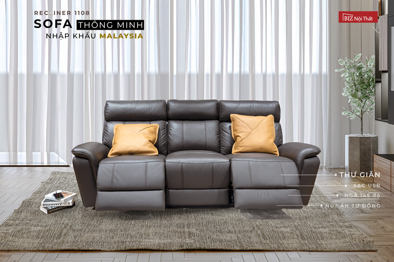 Sofa thông minh: Giấc ngủ và thư giãn trên sofa chưa bao giờ thú vị đến thế! Sofa thông minh với thiết kế nhỏ gọn, tiện lợi và đa năng sẽ mang lại cho bạn sự thoải mái như mong muốn. Đặc biệt, sofa chỉ cần một vài thao tác đơn giản sẽ biến thành một chiếc giường đôi, giúp bạn tiết kiệm không gian và tiện lợi hơn.