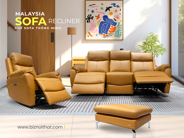 Ghế Sofa văng thông minh 2 chỗ nhập khẩu Malaysia M1230