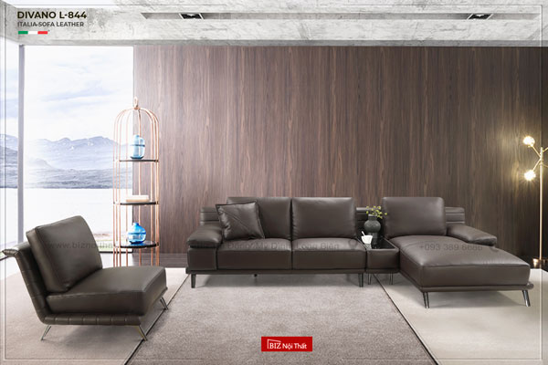 Sofa Đơn da thật Italia Nhập Khẩu Divano L-844A