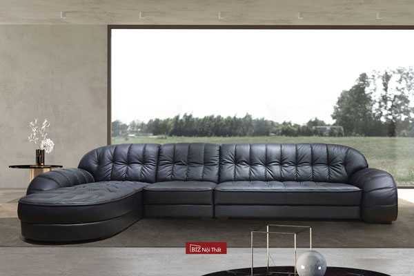 Bộ Sofa nhập khẩu chất liệu da bò Ý Divano L-509