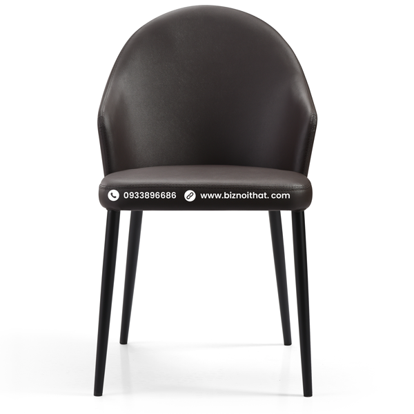 Ghế ăn bằng da nhập khẩu DC19381B Đen Black
