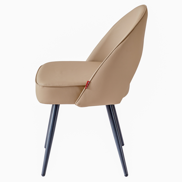 Ghế ăn vật liệu da PU nhập khẩu C1307 màu kem beige