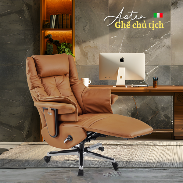 Ghế Chủ Tịch Nhập Khẩu ASTRO-2210 màu Tobacco