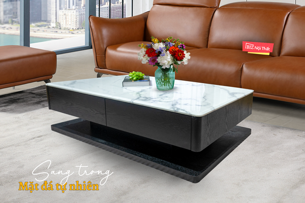Bàn Trà Mặt Đá Marble  C8524 cao cấp nhập khẩu