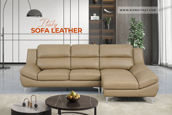 Bộ Sofa văng chất liệu da bò Ý nhập khẩu Divano S528