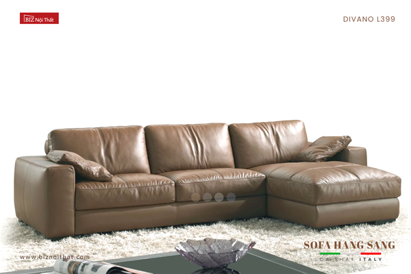 Bộ Sofa Nhập Khẩu Da Bò Italia Divano L399