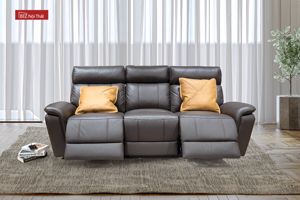 Sofa đơn thông minh chỉnh điện da thật nhập khẩu Malaysia Recliner M-1108B