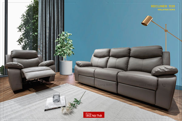 Ghế Sofa Văng thông minh Recliner da thật nhập khẩu Malaysia M-1120