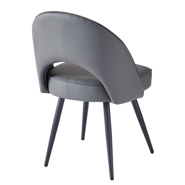 Ghế ăn vật liệu da PU nhập khẩu C1307 màu xám Dark Gray