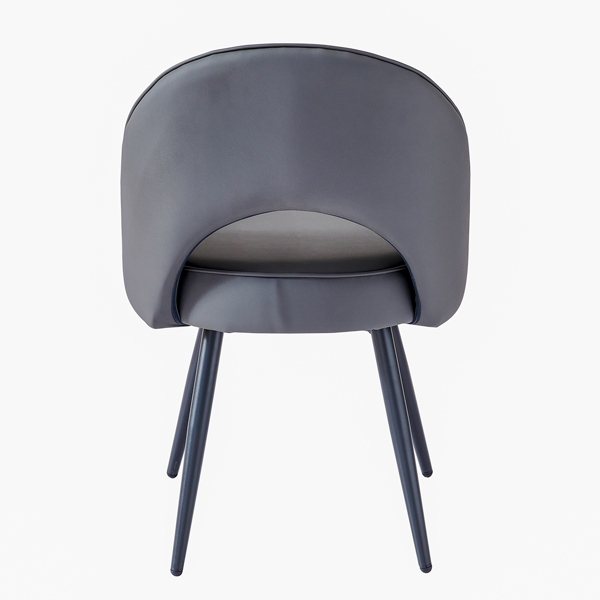 Ghế ăn vật liệu da PU nhập khẩu C1307 màu xám Dark Gray