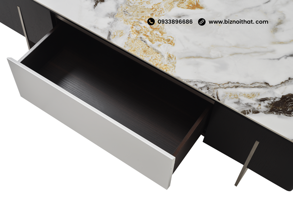 Bàn Trà Mặt Đá Ceramic C8412 màu vân đá stone cao cấp nhập khẩu