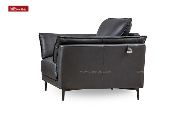 Bộ Sofa Văng chất liệu da bò Ý nhập khẩu Divano S-809 màu xám