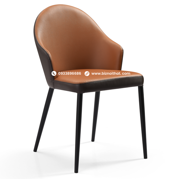 Ghế ăn bằng da nhập khẩu DC19381B Đen Black