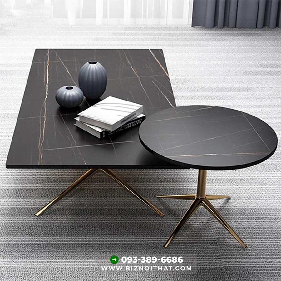 Bàn Trà Phòng Khách Mặt Đá Ceramic-8132
