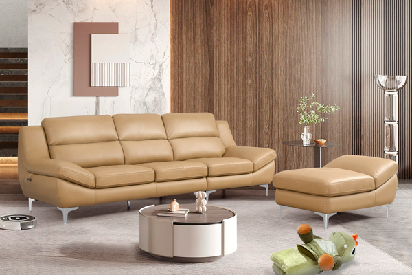 Bộ Sofa văng chất liệu da bò Ý nhập khẩu Divano S528