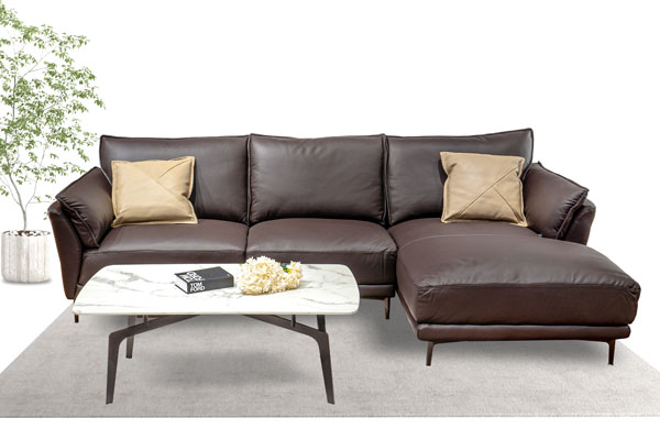 Bộ Ghế Sofa chất liệu da bò Ý Divano L-809