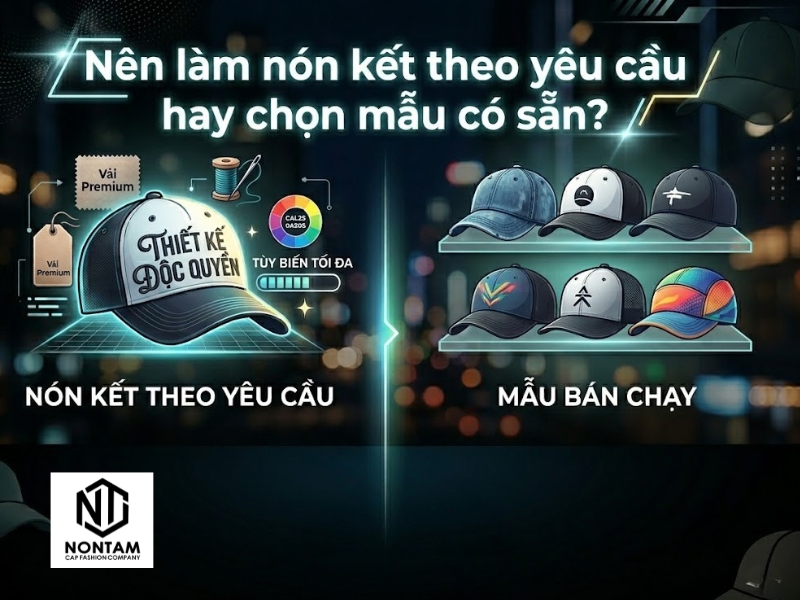 Nên làm nón kết theo yêu cầu hay chọn mẫu có sẵn?