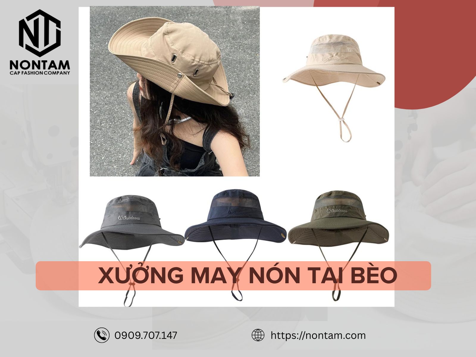 May nón tai bèo số lượng lớn giá tốt, giao hàng nhanh chóng