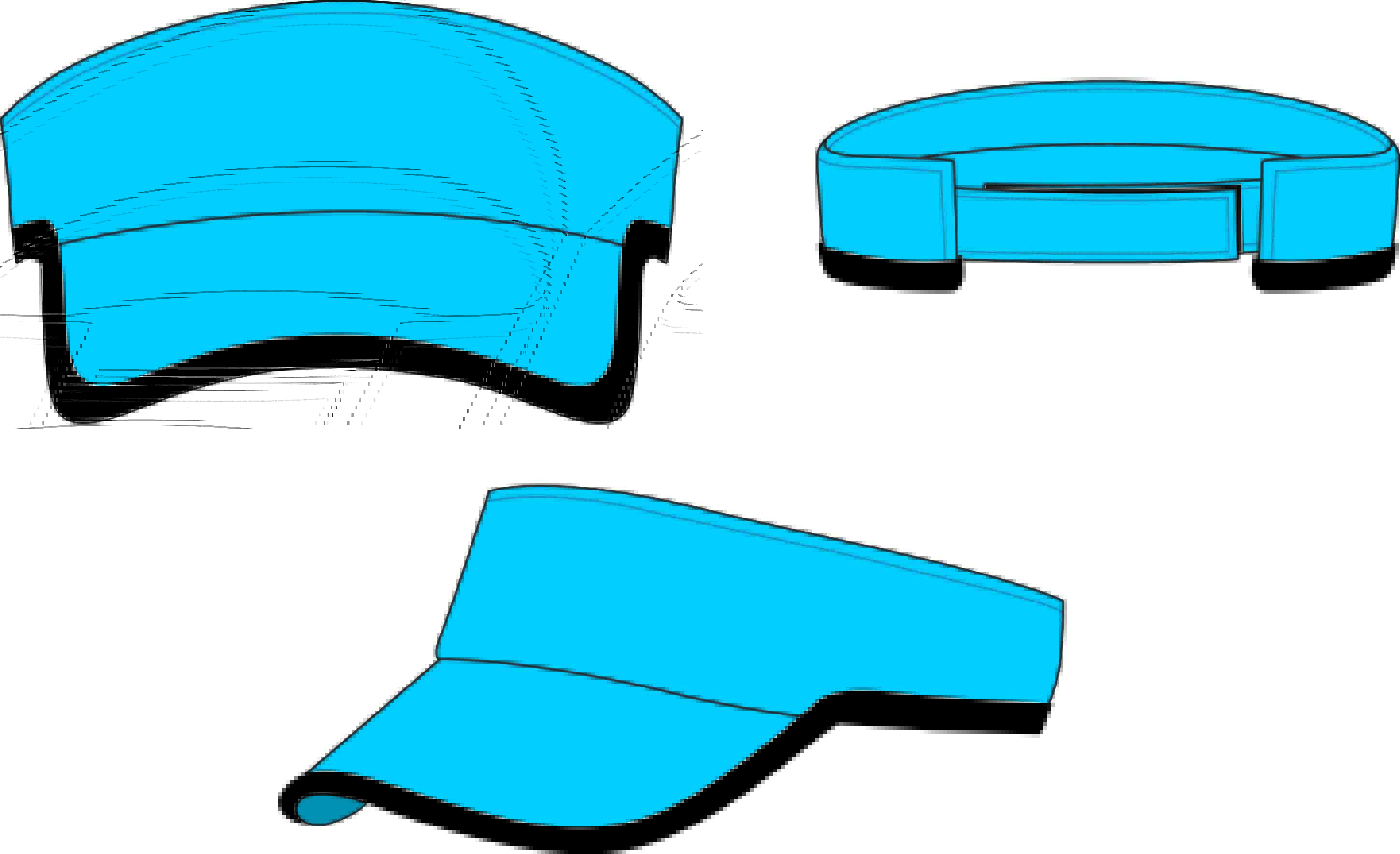 MAY NÓN KHÔNG NÓC, NÓN TENNIS (TENIC), NÓN KHÔNG CHÓP