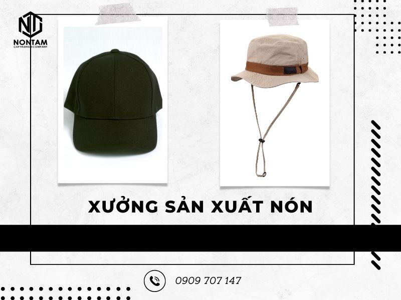 Xưởng sản xuất nón giá rẻ, nhận đơn hàng toàn quốc