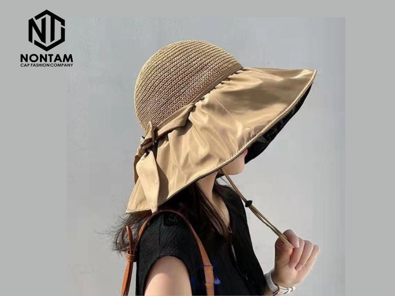 in logo trên nón tai bèo - Kết hợp slogan hoặc thông điệp sự kiện