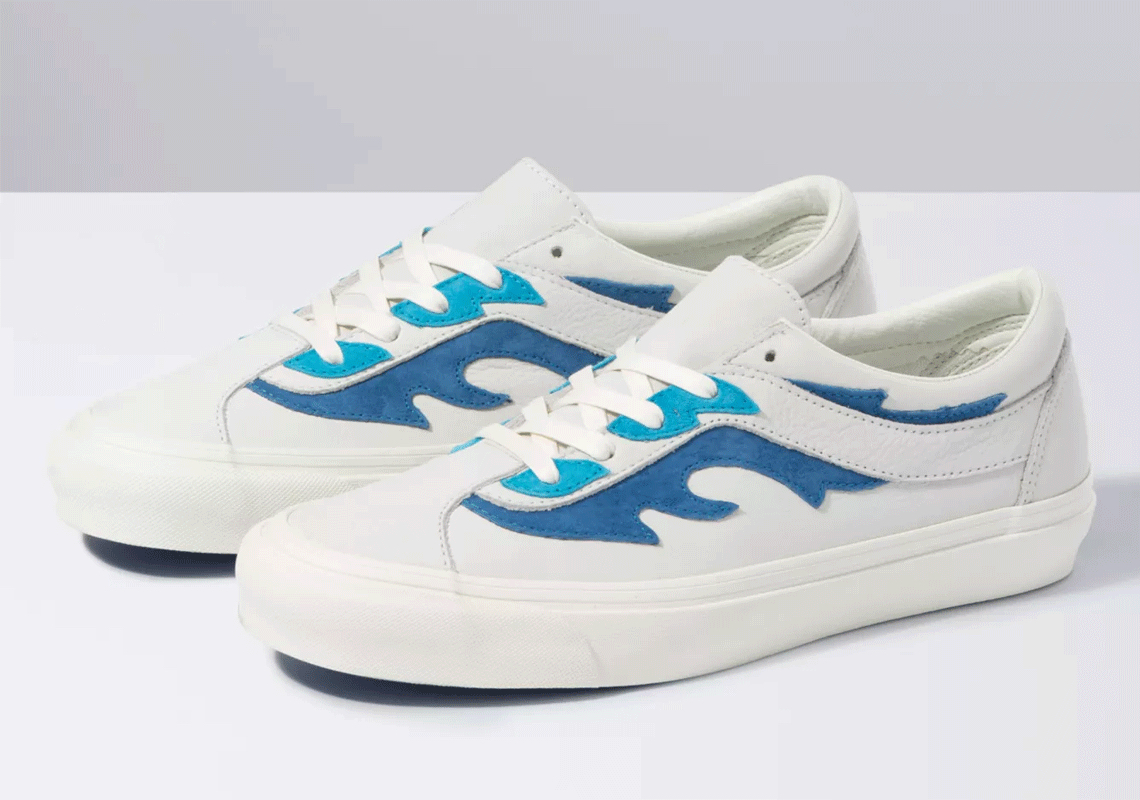 NHÀ VANS RA MẮT CHÍNH THỨC VANS NI BOLD VỚI HỌA TIẾT LỬA XANH CỰC ĐỘC ĐÁO