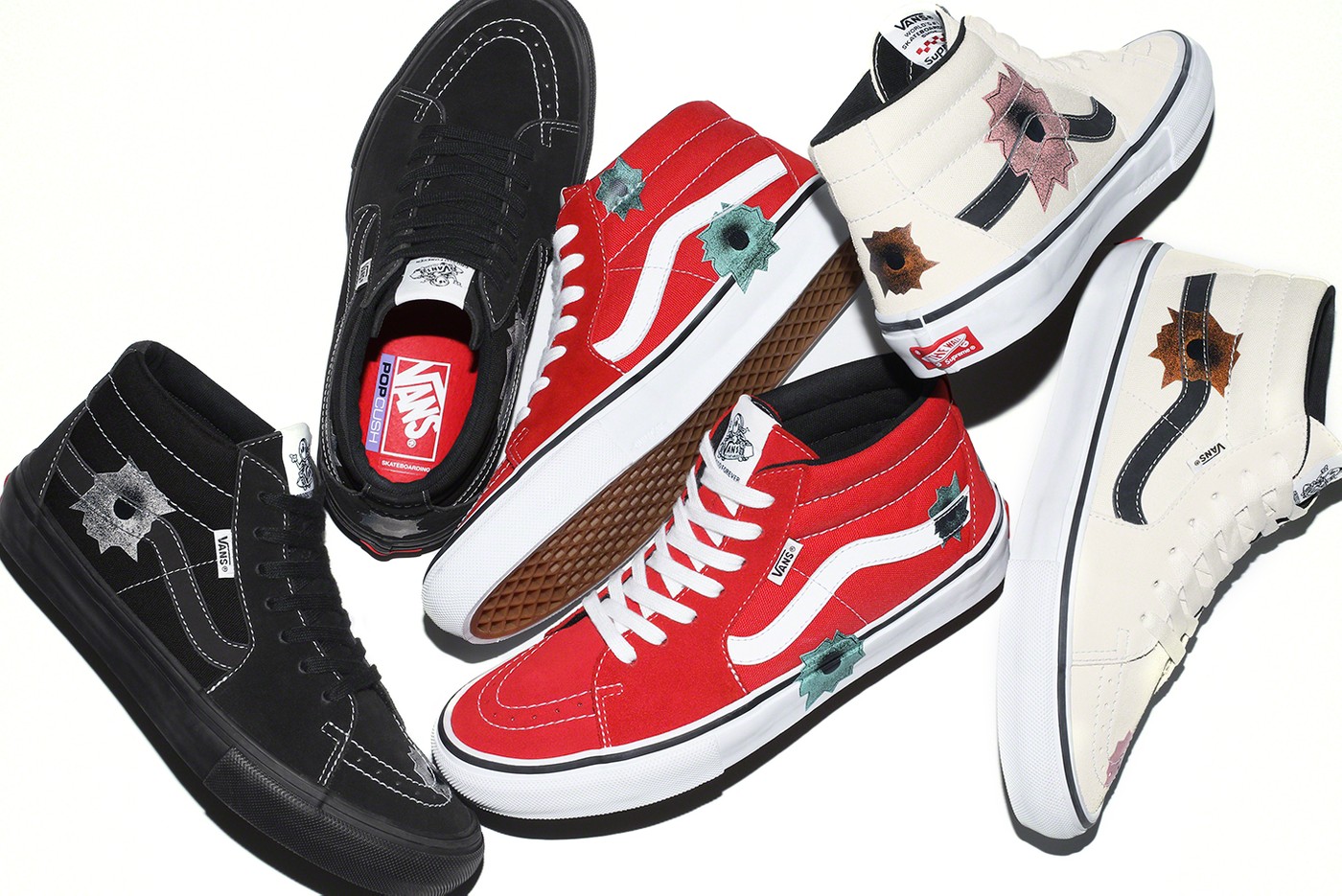 SUPREME X VANS - SKATE GROSSO MID SUPREME X VANS - SKATE GROSSO MID